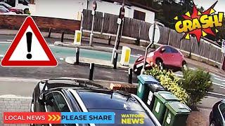 Car Crashes Caught on Camera Compilation at Dangerous Width Restriction Woodmere Avenue