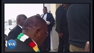 Mnangagwa Arriving at National Stadium in Botswana for Duma Boko Inauguration