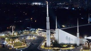 Manila Philippines Temple Lights Up Early for Christmas