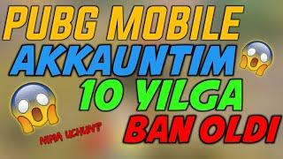 AKKAUNTIM 10 YILGA BAN OLDI  | AKKAUNT OLISHDA EHTIYOT BO'LING | PUBG MOBILE UZ