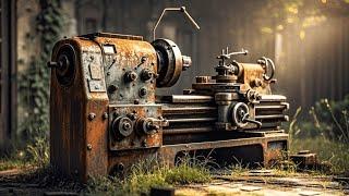 Scrap station to find rusty scrap 72-year-old lathe  genius girl repair renovation  power as befo