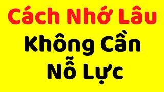 Cách Nhớ Lâu Không Cần Nỗ Lực | Bí Quyết Học Thuộc Lòng