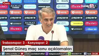Trabzonspor'da Şenol Güneş Konyaspor maç sonrası konuştu: "Hata bile diyemiyorum ona"