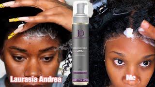 Testing out Laurasia Andrea’s No Adhesive No Glue No Spray No Gel No Lifting Method