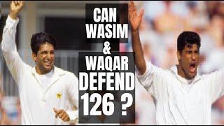 Wasim and Waqar's Unbelievable Bowling to Defend a Small Total | Pakistan vs New Zealand