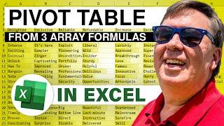 Excel Replace a Pivot Table with 3 Dynamic Array Formulas - Episode 2244