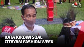Presiden Jokowi Ikut Menanggapi Soal Citayam Fashion Week | tvOne Minute