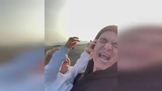Влад Топалов с сыном около тихого океана
