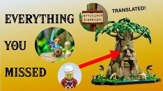 EVERY detail in the new LEGO Zelda set! 50+ Great Deku Tree's secrets uncovered!