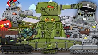 Heroes don't die! KV-44-M2 and other monsters. Cartoons about tanks