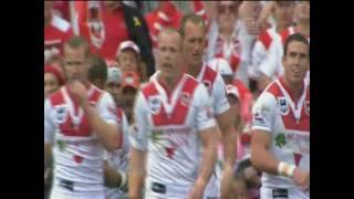 St. George Illawarra Dragons' Mark Gasnier 1st  try in 2010 NRL Grand Final