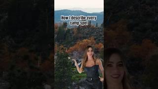How I describe every camp spot #naturememe #camping #funnyshorts #overlanding