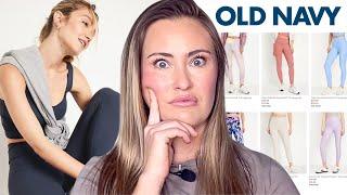 WORTH IT OR NOT? OLD NAVY HIGH WAISTED POWERSOFT LEGGING TRY ON REVIEW HAUL