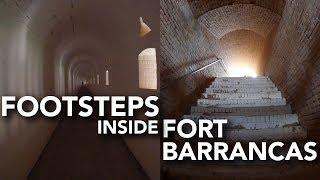 ASMR Footsteps  - Walking Inside of Fort Barrancas (1st Person POV, Tunnels, Echoes, Repetition)