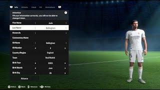 Jude Bellingham FIFA 24 pro clubs look alike tutorial | EA SPORT FC 24 |  Real Madrid | SUPERSTAR