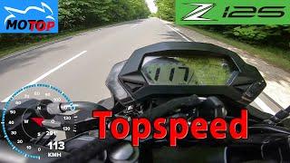 Kawasaki Z125 - TOPSPEED - GPS 113km/h