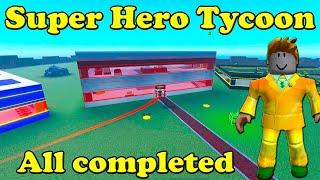 Super Hero Tycoon All completed Roblox Golden Builder