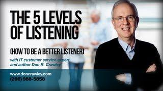 5 Levels of Listening (How to Be a Better Listener): Customer Service Training 101