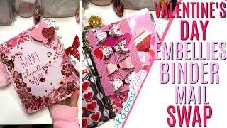 Embellishment Swap Binder Mail Project Share, DAY 14 of 14 Days of Crafty Valentines Day