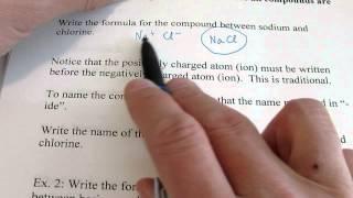 Chemical Formulas:  Part 1, Ionic Compounds