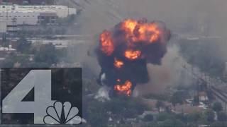 Intense Explosion Starts Fire at Burbank Power Station | NBCLA