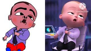 The baby boss _ A family of my own Fandango family | Funny drawing meme video baby boss | fun art .