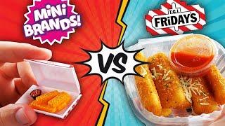 Foodie Mini Brands VS Restaurant Foods