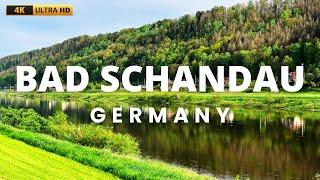 [4K] walking tour Bad Schandau | promenade | German spa city 