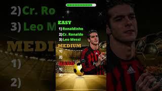 Guess The Ballon D'or Winning Players - Football Quiz #football #ballondor