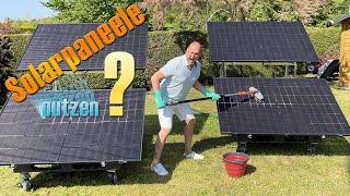 Test: Solarpaneele putzen? Leistungssteigerung durch Reinigung oder sinnlos?