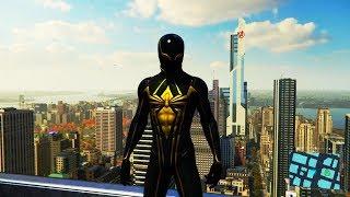 Spider-Man PS4 - Spider Armour MK II Suit Free Roam Gameplay