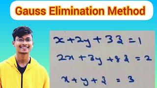 Guass Elimination Method in Telugu by sky dhoni