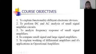 Lecture 1 : overview of EDC( Electronic Devices & Circuits)