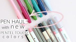 Pen Haul with NEW Pentel Touch Colors! Hand Lettering & Stationery Haul | How To Hand Letter