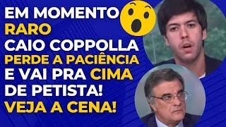 PASSOU O TRATOR! COPPOLLA PARTIU PRA CIMA DE PETISTA QUE REPETIU FALÁCIA DO "G0LPE"