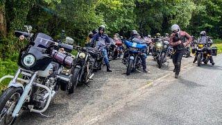 Motorcycle group ride gets an IMMENSE experience on a mountain pass | Hopefully no casualties