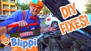 Blippi Learns How to Fix Things! | Blippi Full Episodes | DIY Videos for Kids