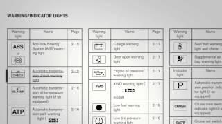 2012 NISSAN Frontier - Warning and Indicator Lights