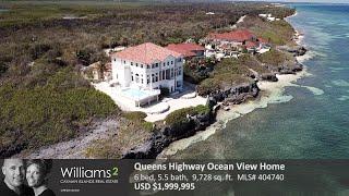 Williams2   Queens Highway Ocean View Home US$1,999,995