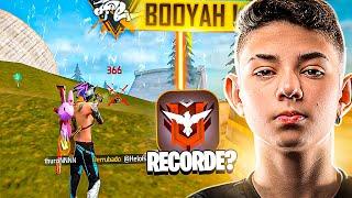 BATI O RECORDE DE KILLS NESSA RANK NO MESTRE!!! FREE FIRE