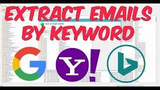 How To Extract Email Addresses using Search Engines