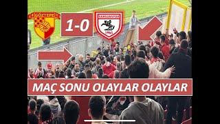 SAMSUNSPOR TARAFTARI GÖZTEPE’NİN PANKARTINI ALIYOR GÖZTEPE 1-0 SAMSUNSPOR MAÇ SONU ÇIKAN OLAYLAR