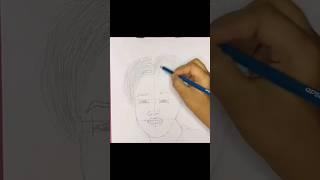 BTS' Jimin Sketch | Subhojit Saha #shorts #art #drawing #sketch #bts #jimin #btsjimin