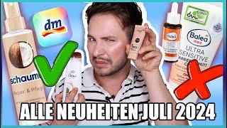 Alle DM NEUHEITEN Juli 2024 | Make Up, Hautpflege & HACKS | Maxim Giacomo