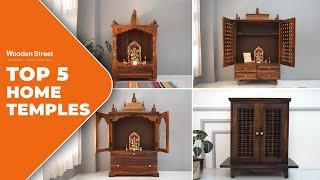 Top 5 Sheesham Wood Home Temples | Modern & Elegant Temples | Wooden Temple Designs | WoodenStreet