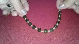 Pulsera De Jade Y Aretes