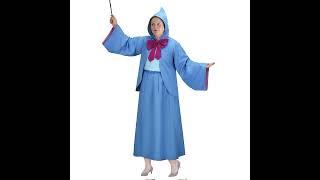 Hallowcos Fairy Godmother Costume for Halloween Cinderella