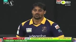 MIsbah OUT by Anwar Ali after back to back three 4s