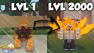 Shindo Life: Leveling Tail Beast From LVL 1 - 2000 Noob To Pro! (Full)