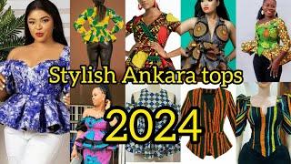 Stylish Ankara styles 2024| Ankara peplum tops for ladies| Ankara blouse styles| African dresses